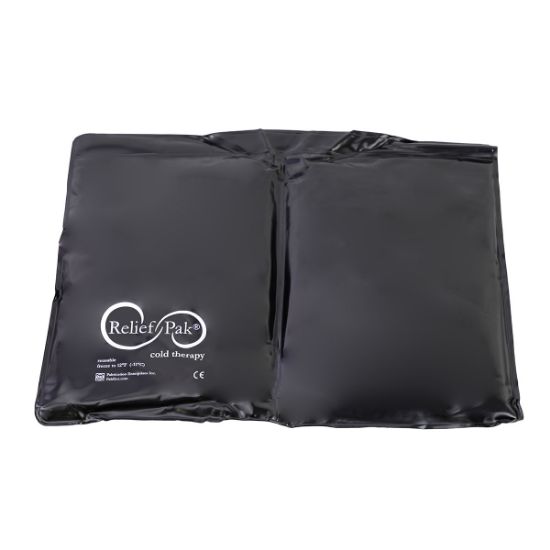 Picture of Relief Pak heavy-duty black urethane reusable cold pack, standard (11 x 14")