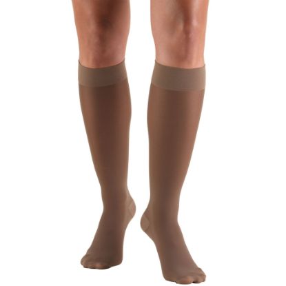 Picture of Sheer Compression Stockings, 30-40 mmHg, Women's Knee High Length, 30 Denier
