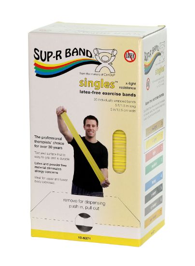 Picture of Sup-R band latex free, 5 foot strips, 30 piece dispenser