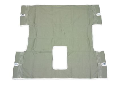 Picture of Drive Sling, Seat/Back Sling with commode opening, 600# cap, 39" x 39"