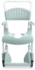 Picture of Etac Clean Shower Commode chair, 19.25", lagoon green 4 lockable castors