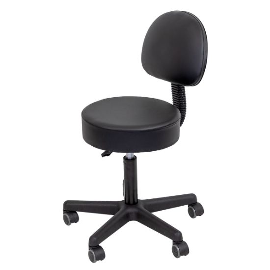 Picture of CanDo pneumatic stool with back, black