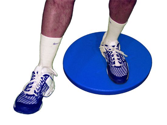 Picture of CanDo heavy-duty home balance board, right leg, blue