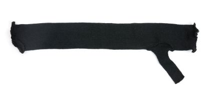 Picture of CanDo Cotton Stockinette Liners with Thumbs Black Pack of 10