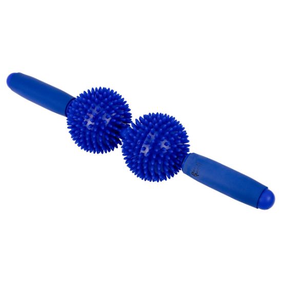 Picture of Point Relief massage bar, 9 x 43 cm (3.5" x 16.9"), 2 balls, blue