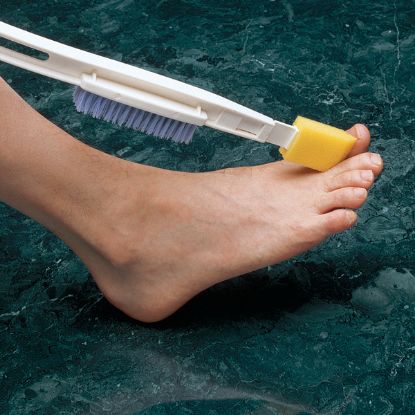 Picture of Dr Joseph's Foot Brush Extra Wedge tip sponges, 3/pkg