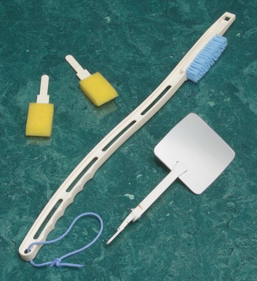 Picture of Dr Joseph's Foot Care Kit, includes footbrush, 4" mirror