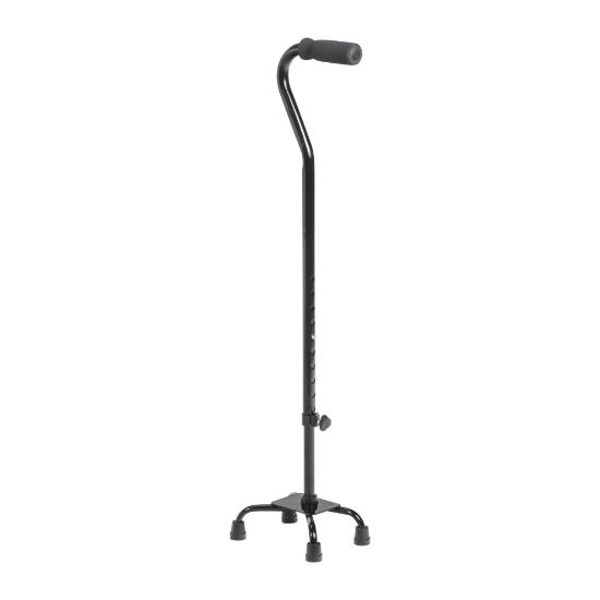 Picture of Drive Quad cane, small base, black vinyl grip