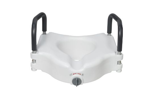 Picture of Drive Elevated Raised Toilet Seat with removable padded arms