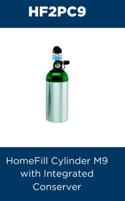 Picture of M9 Cylinder for HomeFill, with integrated conserver