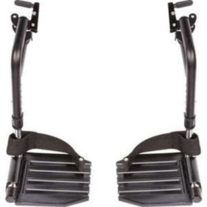 Picture of Invacare Swing away Hemi foot rests, with composite footplates and heel loops