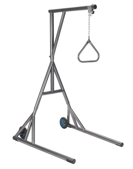 Picture of Drive Bariatric Free standing trapeze, silver vein