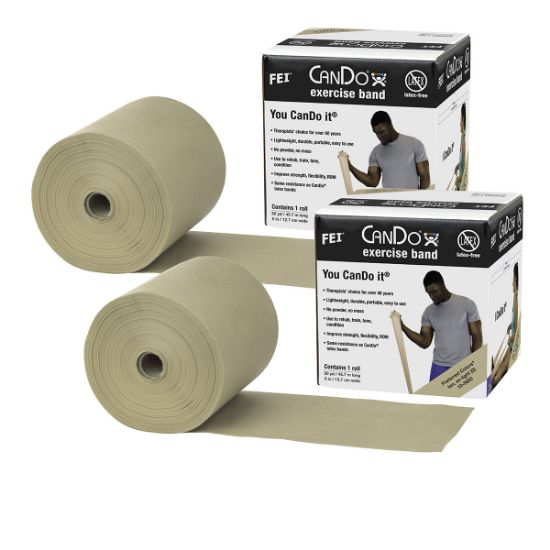Picture of CanDo Twin-Pak latex-free exercise band, 100 yards