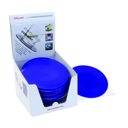 Picture of Dycem 5.5" round table mat display, 25/dispenser