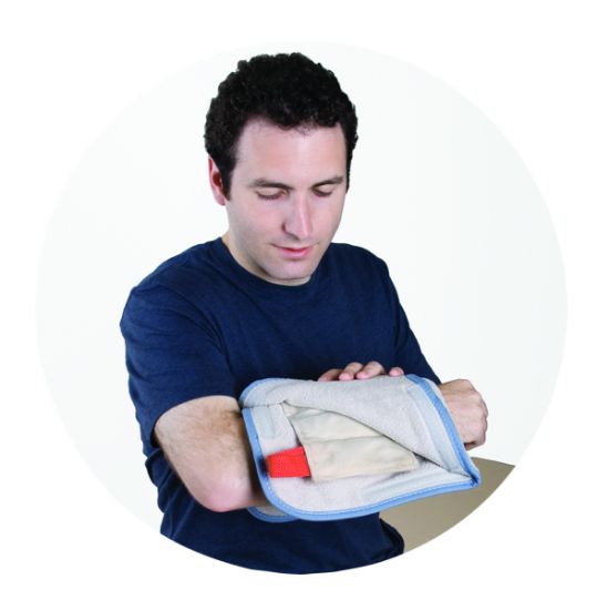 Picture of Relief Pak moist heat pack cover, velour with foam, halfsize