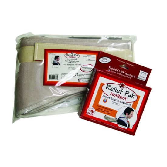 Picture of Relief Pak moist heat set, velour foam with pocket, neck
