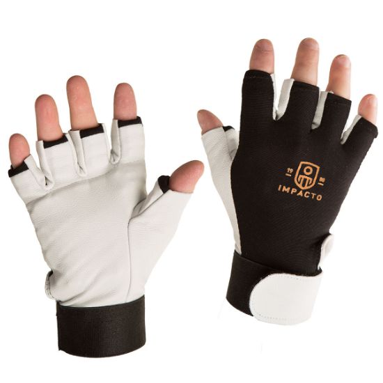 Picture of Impacto Anti-Vibration Air Glove, Nylon Lycra with Pearl Leather