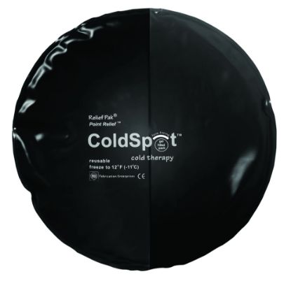 Picture of Relief Pak heavy-duty black urethane reusable cold pack, circular (10" diameter)