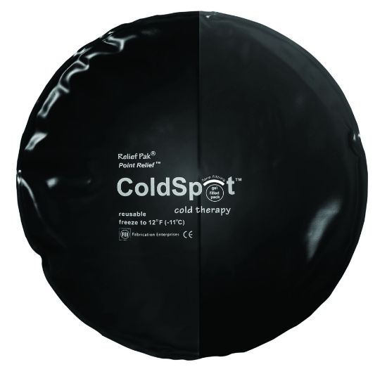 Picture of Relief Pak heavy-duty black urethane reusable cold pack, circular (10" diameter)