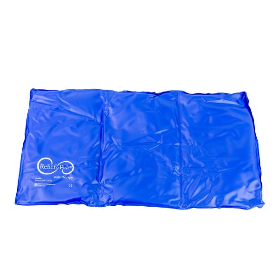 Picture of Relief Pak blue-vinyl reusable cold pack, oversize (11 x 21")