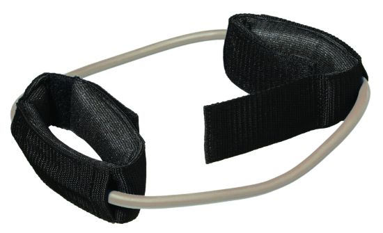 Picture of CanDo tubing exerciser with ankle cuffs
