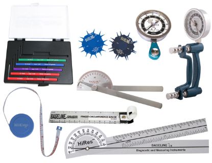 Picture of Baseline 8-piece STD hand evaluation set with Discrim-a-gon and 5-piece sensory set