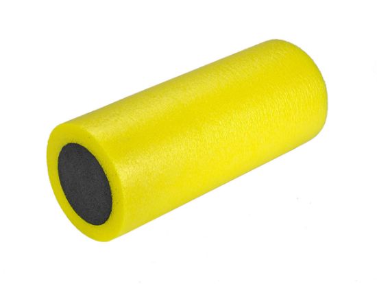 Picture of CanDo 2-layer foam roller, 6 x 15", yellow (x-soft)