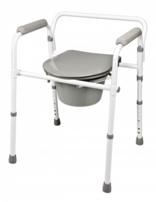 Picture of Lumex Folding Steel 3-in-1 Commode