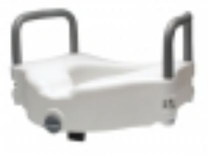 Picture of Lumex Locking Raised Toilet Seat With Removable Armrests