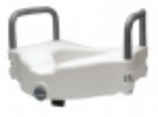 Picture of Lumex Locking Raised Toilet Seat With Removable Armrests