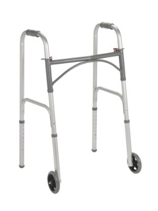Picture of Drive Folding walker, 2 button with 5" wheels, 4/cs