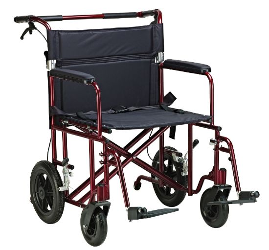 Picture of Drive 22" Bariatric Transport chair, red