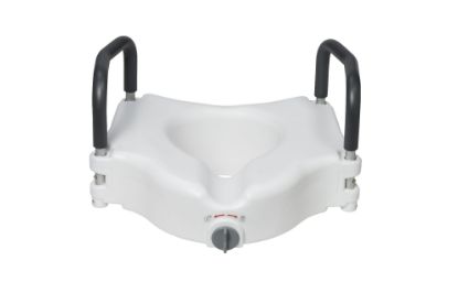 Picture of Drive Elevated Raised Toilet Seat with removable padded arms