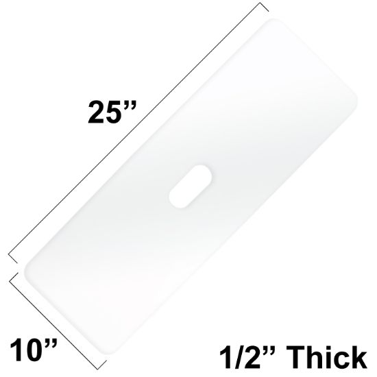 Picture of HDPE Transfer Board, 25" x 10" x 1/2"