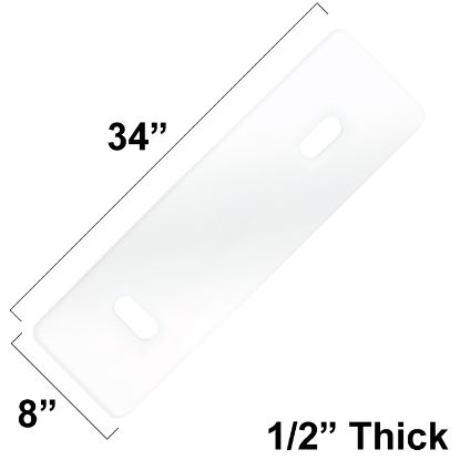 Picture of HDPE Transfer Board, 34" x 8" x 1/2"