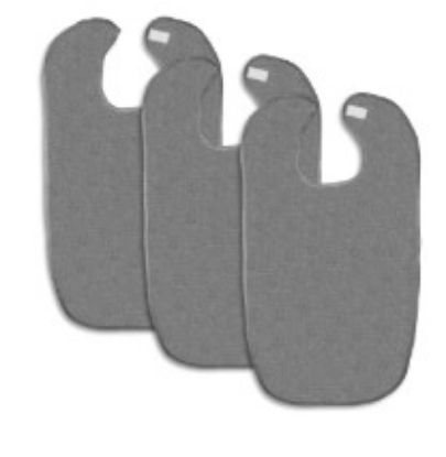 Picture of Reusable Terry Cloth bibs, jumbo, pack of 3