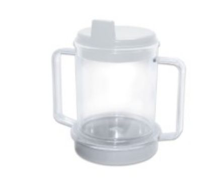 Picture of clear cup with handles, weighted