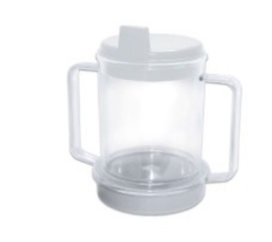Picture of clear cup with handles, weighted
