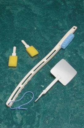 Picture of Dr Joseph's Foot Care Kit, includes footbrush, 4" mirror