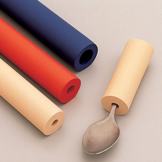 Picture of Colored Foam Tubing, Tan, red and blue, 2 of each color