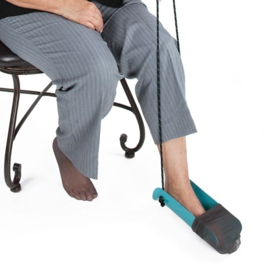 Picture of Molded Sock Aid, with two cord handle