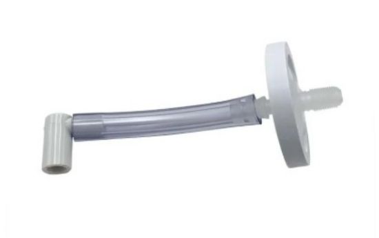 Picture of Precision Inline hydrophobic bacteria filter assembly with tubing and elbow for PM 65