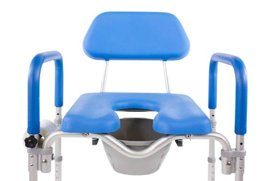 Picture of Dignity Ultra-Premium Padded BARIATRIC Extra Large Commode/Shower Chair. 600lb Capacity